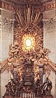 Gian Lorenzo Bernini The Throne of Saint Peter painting